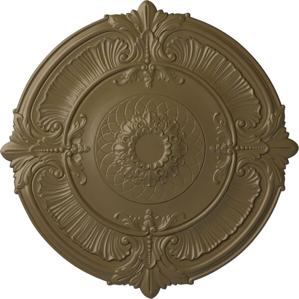 Ekena Millwork Attica Ceiling Medallion (Fits Canopies up to 3 3/4"), 39 1/2"OD x 2 1/2"P, Mississippi Mud CM39ATMMF - main